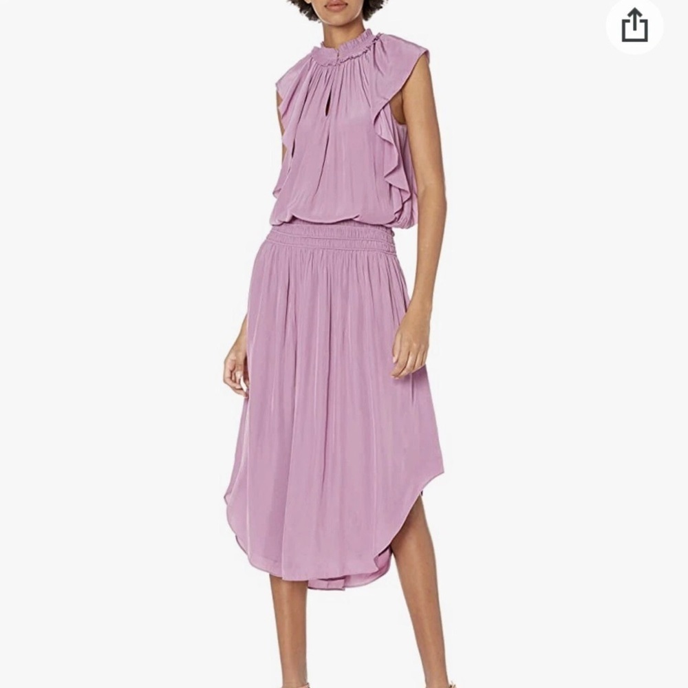 Ramy Brook Women's Wren Flutter
Sleeve Midi Copper Dress Sz S/P - Picture 2 of 13